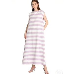 BAMBAH Striped Pink Kaftan Boutique line Maternity Dress One Size Fits Most